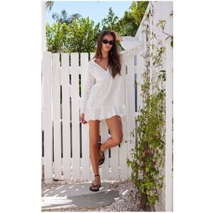 Beach Riot Delaney Dress in White. Size Small
